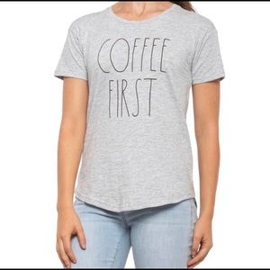 RAE DUNN Coffee First Tee XXL